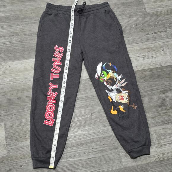 Looney Tunes Characters Graphic Gray Jogger Sweatpants w. Pockets - Picture 5 of 6